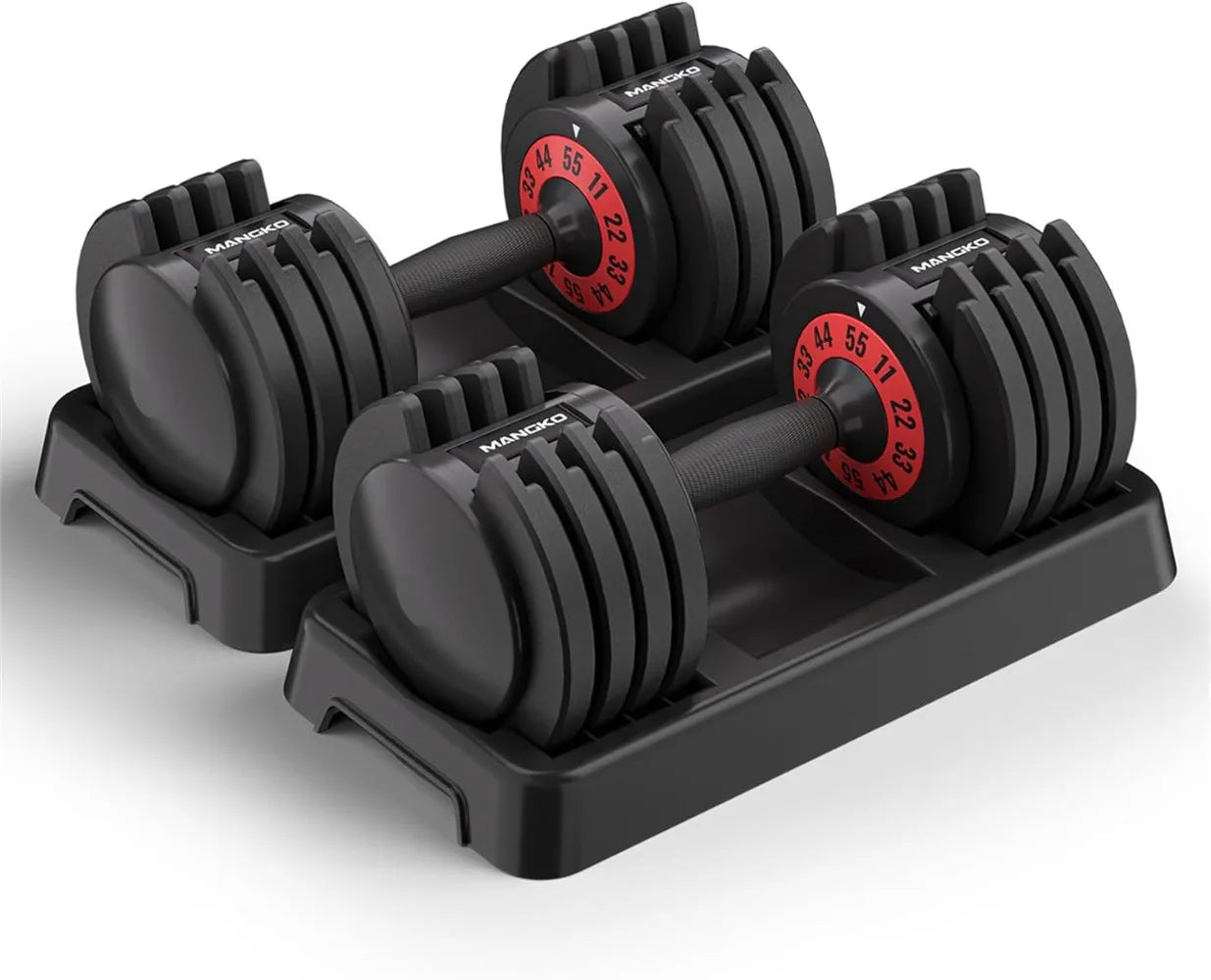 Set of Weight Adjusting Dumbbells